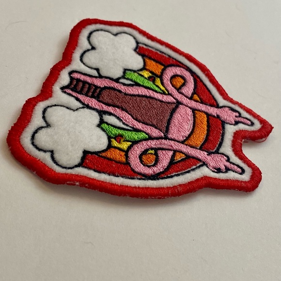 Rainbow Uterus Iron-on or Sew-on Patch. Measures approx 3”x 4”. - Picture 5 of 6
